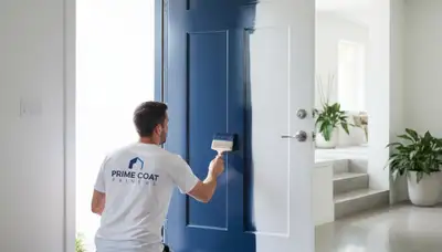 Professional door painting and refinishing in Boise, ID enhancing curb appeal and weather protection