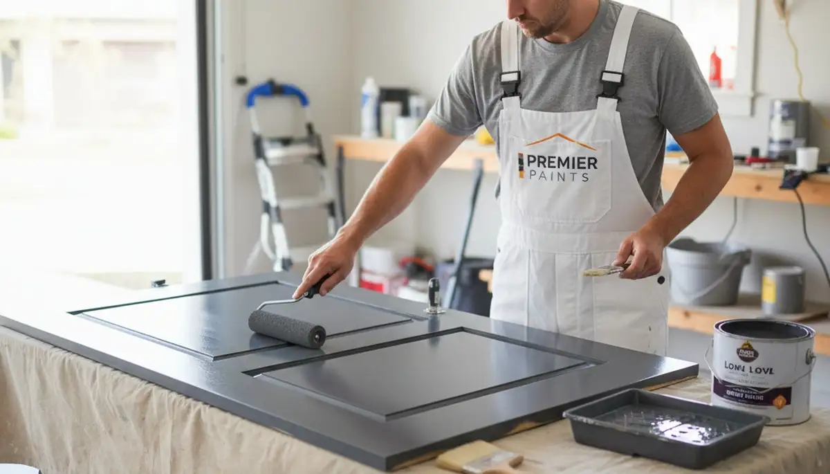 Professional door painting and refinishing service in Boise, ID for entry and garage doors