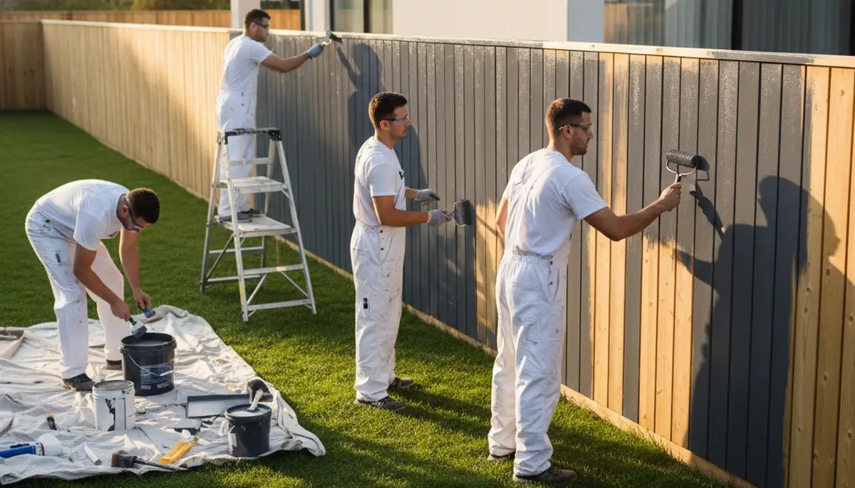 Professional fence painting in Boise ID for durable wood protection and curb appeal