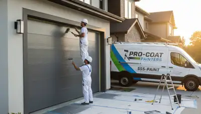 Professional garage door painting in Boise ID for lasting curb appeal and weather-resistant finish