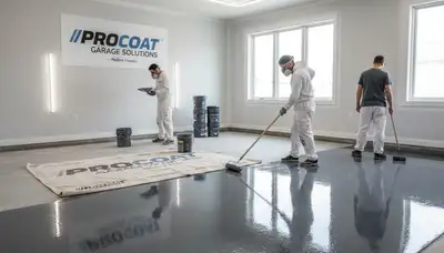 Epoxy garage floor coating in Boise ID protecting concrete from salt, moisture, and winter damage