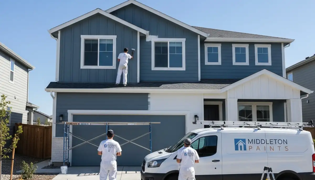 Professional house painters improving Boise ID home exterior finish