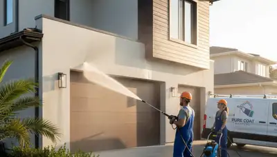 Professional pressure cleaning restoring home exterior in Boise, ID by expert house painters