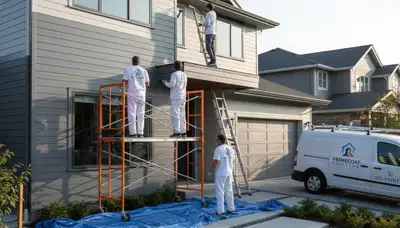Professional siding painting on Boise ID home exterior for durable, weather-resistant finish