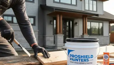 Professional wood rot repair and exterior painting on Boise ID home siding and trim